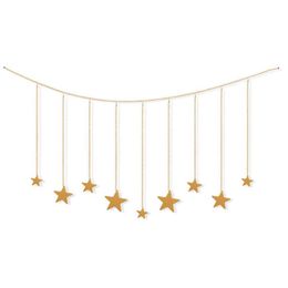 wood picture frames Australia - Decorative Objects & Figurines Hanging Po Display Wooden Stars Garland With Metal Chains Picture Frame Collage Wood Clips Wall Art Decoratio