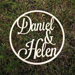 Personalised Wedding Laser Cut Name Wood Decor, Reception Decor, Wedding Sign Hoop, Po Prop Wall Sign 211109