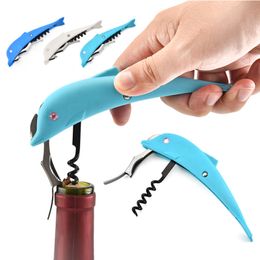 Stainless Steel Red Wine Openers Dolphin/Parrot/Seahorse Design Jar Can Bottle Cap Opener Cutter Bar Tool Kitchen Gadgets