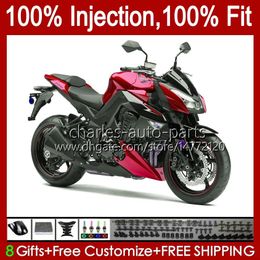 Body Injection Mold For KAWASAKI NINJA Z 1000 R Z1000 2010 2011 2012 2013 Years Bodywork 15No.72 Z-1000 Z1000R 2010-2013 Z-1000R 10 11 12 13 OEM Fairing Kit black red