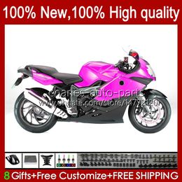 Motorcycle Bodywork For BMW K 1200 Rose Pink K1200 S 1200S 2005 2006 2007 2008 2009 2010 Body 28No.91 K1200-S K-1200S 05-10 K1200S 05 06 07 08 09 10 Fairing + Tank cover