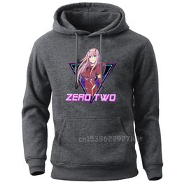 Zero Two Aesthetic Darling In The Franxx Hoodies Brand Sweatshirts Crewneck Harajuku Streetwear Hoodie Pullovers Streetwear Y0319