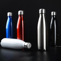 500ML Stainless Steel Water Bottle Portable Tea Bottle Suitable For Outdoor Sports Camping Hiking Cycling Gym SEAWAY RRF13867