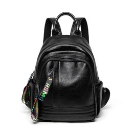 Genuine Leather Women's Backpack Bag Casual Waterproof Real Cowhide Female Pack Travel Girl Mini Backpacks Lady Travel