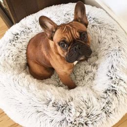 Cat Beds & Furniture Comfortable And Soft Pets Sleeping Pad Dog Bed Donuts Kennel Nest Warm Pet Sofa 80CM 100CM