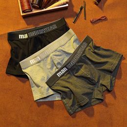 Underpants Brand Cotton Gay Sexy Men's Panties Boxers Shorts Soft Trunks Man Underwear Boxer Men Masculinas