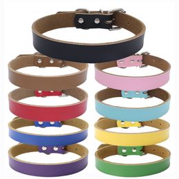 Retail Pet Collars Genuine Leather Plain Pet Dog Puppy Collar for Small and Medium Dogs1 672 R2