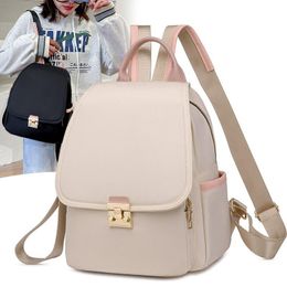 Backpack Style Casual Solid Color Oxford Backpacks Women Large Capacity Back Pack Mochilas Para Mujer Designer Bagpack School Bookbag Cute S