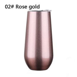 50%off 6oz Mugs Wine Tumbler 12 Colours Insulated Vaccum Cup Stainless Steel Glass Water Beer Mug sell