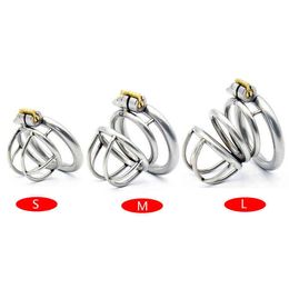 NXY Sex Chastity devices Pure bird 304 stainless steel male penis cage magic lock adult game metal chastity device BDSM A231 sex toy 1126