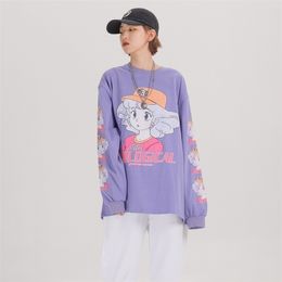 EXTREME Long Sleeve Harajuku Kawaii Clothes Oversized Japanese Streetwear Cartoon T Shirt Women Cute Kawaii Shirt Clothing 210324