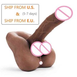 2022 silicon half sex toys NXY Dildos Sex Doll Silicone Adulto Adulto Mezzo corpo per le donne con grande pene lungo Femmina Y giocattolo 1225