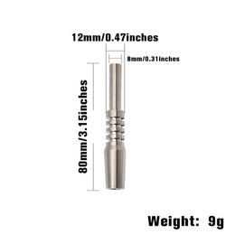 Water Pipe Hookah Titanium Nail Tip NC Kit Smoking Accessories 10mm 14mm 18mm GR2 Inverted Nail Grade 2 For Dab Rig Glass Bong