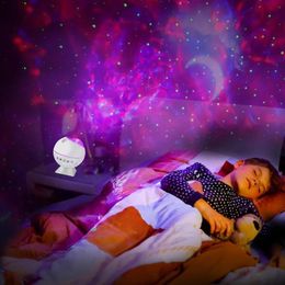 Светодиодная звезда Galaxy Projector Night Light Moon Cloud Cloud Country Mool Mood Moots Music Control Remote Oce для детей W P0B6 Строки