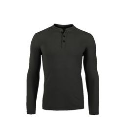 merino wool thermals mens UK - Huntsman Henley Men 100% Merino Wool Jersey Base Layer Long Sleeve Midweight Top Out door Warm Thermal TAD Style Clothes Shirt 210329