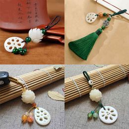 Key Rings Chinese Style Pendant Chain Lotus Root Personalised Creative Bag Hanging Tassel Jewellery