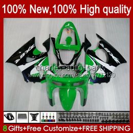 Body Kit For KAWASAKI NINJA ZX-6R ZX-636 ZX600 ZX6R 98 99 Bodywork 16No.53 ZX-600 600CC ZX636 1998 1999 ZX 636 600 CC 6 R 6R ZX600CC 98-99 Motorcycle Fairing green stock