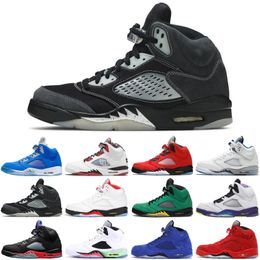 pro basketball shoes Australia - 2021 5 5s mens womens basketball shoes Bluebird Raging Bull Anthracite Oregon Ducks Fire Red Pro Star Ice Blue Michigan men trainers sports sneakers