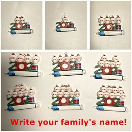 DIY Christmas Decorations Ornaments Writable Santa Claus Pendant Home Party Gifts For Family Friends By Air A12