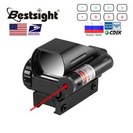 Reflex Sight with Red Laser Red Green Dot 4 Reticle Holographic Projected Dot Sight Scope Airgun sights Hunting