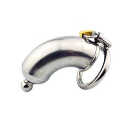 NXY Chastity Device Nxy New Stainless Steel Male Cage with Locking Urethral Catheter Plug Metal Cock Cages Sex Toy for Man12211221