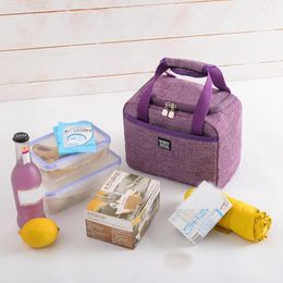 Kitchen Insulated Lunch Box Soft Cooler Bag Waterproof Thermal Work School Picnic Bento Portable Cold Storage Bags