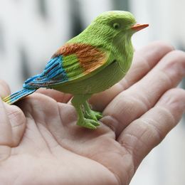 Manufacturer's novel toy creative simulation will call lovely color voice bird - new exotic toy products Electronic Pets