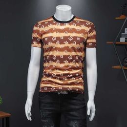Brand Mens Short Sleeve T Shirt Fashion Printed O-neck Tops Tee Streetwear Male Clothing Summer Casual T Shirts Plus Size M-5XL 210527