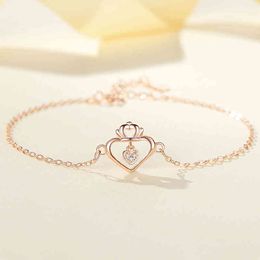 Wholale Custom Trendy 925 Sterling Sier Women Chain Heart Charms For Bracelet