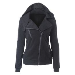 Casual Winter Women Basic Jackets Cardigan Cotton Hoodies Female Coat Black Outerwear Sweatshirts Plus Size 3XL 50 210922