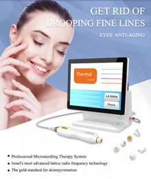 Portable Fractional RF face lift Microneedle Machine stretch marks Skin Rejuvenation Needle Wrinkle meso pen micro needling