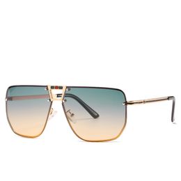 Men Popular Model Six Sunglasses Metal Vintage Fashion Style Sun glasses UV 400 Lens Classical Style