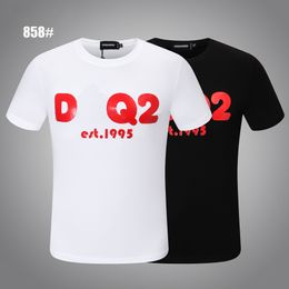 Dsq Pattern T-shirt D2 Phantom Turtle 2022ss New Mens Designer t Shirt Paris Fashion Tshirts Summer Male Top Quality 100% Cotton GFU