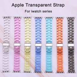 Watchband Watch bands Luxury Clear Strap for Apple iWatch Series 6/5/4/3/2/1