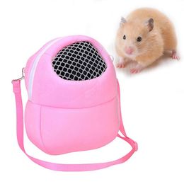 Small Pet Carrier Bag Warm Sleeping Animal Outgoing With Shoulder Portable Travel Handbag Backpack For Hedgehog Hamster Dog Car Seat Covers