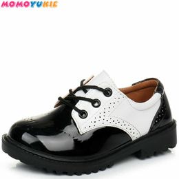 Boys Leather Shoes Black spring Children Shoes Boys And Girls Leather Shoes For Kids Baby Rubber Pattern chaussure enfant 210713