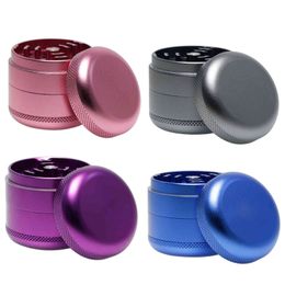 new metal grinder 63mm four-layer aluminum alloy for tobacco spice dry herb crusher smoking accessaries