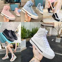 High and low top luxury women's wheel caseta casual shoes designer sneakers lerren trainer fabric luxury low top flat shoes canvas stitching with box