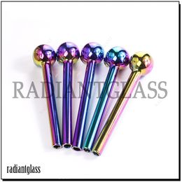 Nano plating Glass Oil Burner Pipe Colorful quality pipes Great Tube tubes Nail tips for smoking