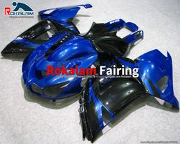 06 11 ZX-14R ABS Fairing Kit For Kawasaki Ninja ZX14R 2006 2007 2008 2009 2010 2011 Blue Black Fairings (Injection Molding)