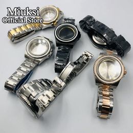 40mm case sapphire glass stainless steel watch case fit for NH35 NH36 ETA 2836 Mingzhu DG2813/3804 Miyota 8205 8215 821A