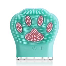 Bakeey Recharge Facial Cat-pad Cleanser Soft Silicone Wash Face Acne Remover Cleansing Skin Beauty Massager