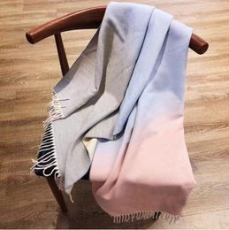 Men Women Scarfs With Colourful Pattern Autumn Spring Winter Warm Scarves Unisex Wraps 3 Colours Options Wool Quality