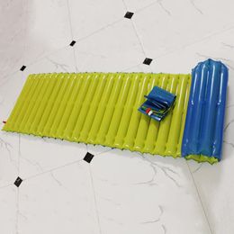 Outdoor Pads PE/PA Emergency Inflatable Cushion Moisture-proof Single Super Seal Camping Mat Folding Bed Utra-light