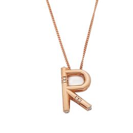 Fashion Chain Choker 925 Silver Necklace For Women Trendy Rhinestone Letter Initial Custom Charm Collares Turkish Fine Jewellery