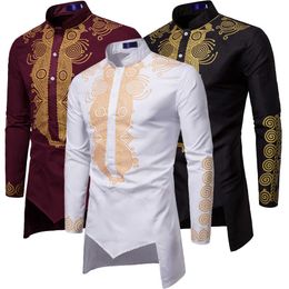 Men Fashion Africa Clothing Long Pullovers African Dress Clothes Hip Hop Robe Africaine Casual World Appar X0602