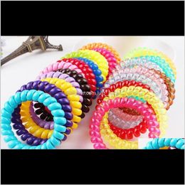 5Dot5Cm Candy Coloured Telephone Line Gum Elastic Ties Wear Hair Ring Elastic Hair Bands/Hair Ties/Hair Ring/Hair Wear/Hair Accessories Yebio