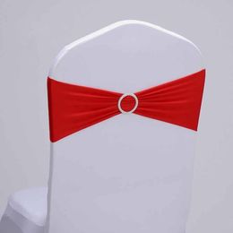 shaped wedding bands UK - 2015 Hot Sale Spandex Chair Band With Heart Shaped Plastic Buckle Lycra Band For Wedding Decoration Chair Sash For Cover Chair