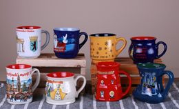 Christmas holiday Coffee ceramics Mug Porcelain Cup Santa Claus snow man Handle Mugs multi style cy