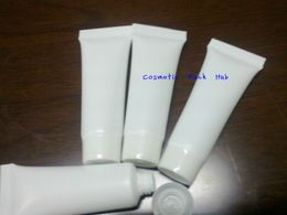 10ml White Plastic Empty Tubes Cosmetic Bottles Facial Cream Packaging Hosepipe Toothpaste Bottles FREE SHIPPING